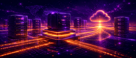 Network performance and infrastructure illustration